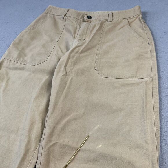 Patagonia Canvas Pants Women’s‎ 10 Beige Straight Leg High Rise Trousers - Picture 10 of 16